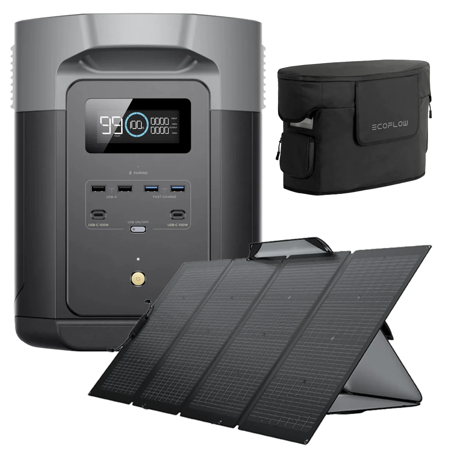 에코플로우 델타2 맥스 한국 정발 파워뱅크 캠핑 휴대용 배터리 2048Wh+220W 태양광증정