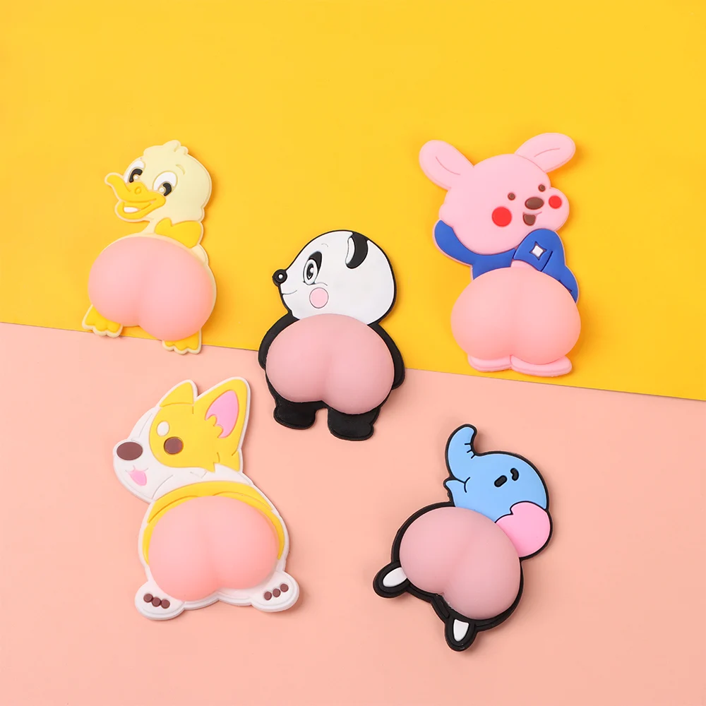 알리 3D 동물 엉덩이 도어스토퍼 실리콘 스티커 - 귀여운 충돌방지 인테리어 소품 추천
