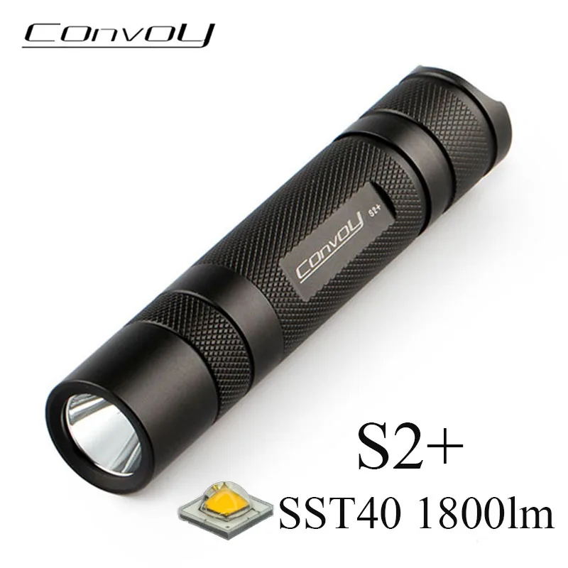 알리 Convoy S2 Plus LED 손전등 - 1800루멘 캠핑 랜턴 가성비 추천