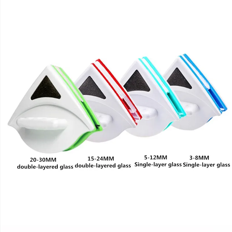 자기 창 유리 청소 브러시 홈 창 유리 청소기 도구 양면 와이퍼 유용한 표면 브러시 청소 도구