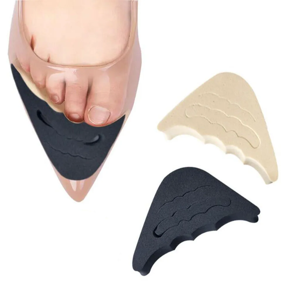 1 Pair Forefoot 여성용 삽입 패드 하이힐 발가락 플러그 하프 스폰지 신발 쿠션 피트 필러 Insoles Anti-Pain Pads