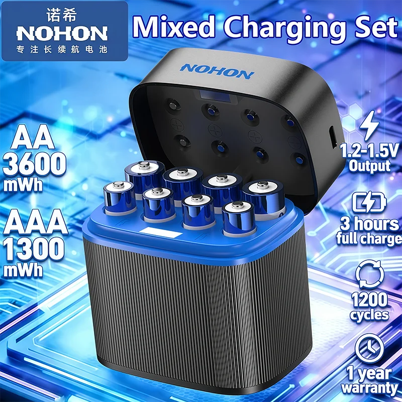 알리 노혼 충전식 리튬 배터리 AA AAA 고용량 1.5V - 가성비 충전지 추천