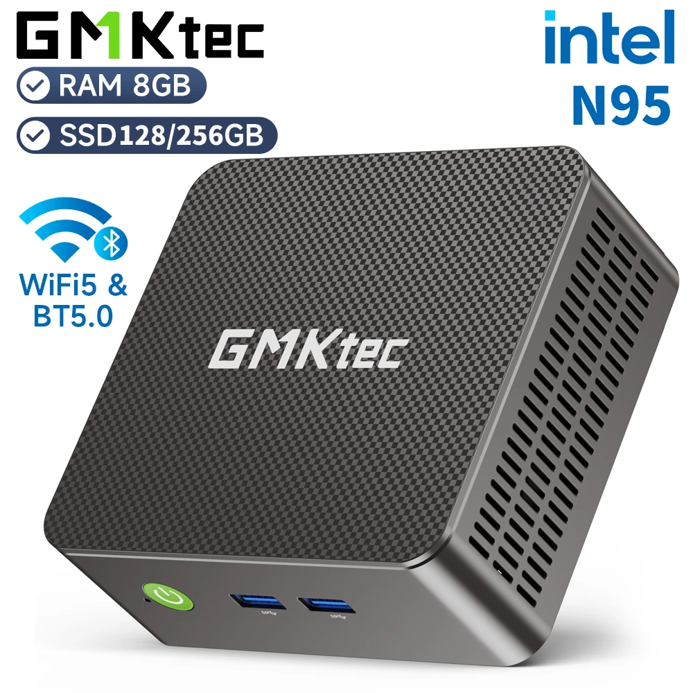 GMKtec G3S 미니 PC 인텔 알더 레이크 N95 윈도우 11 프로 미니 PC 8GB DDR4 128/256GB PCIe M.2 SSD WiFi 5 BT5.0 데스크탑 컴퓨터