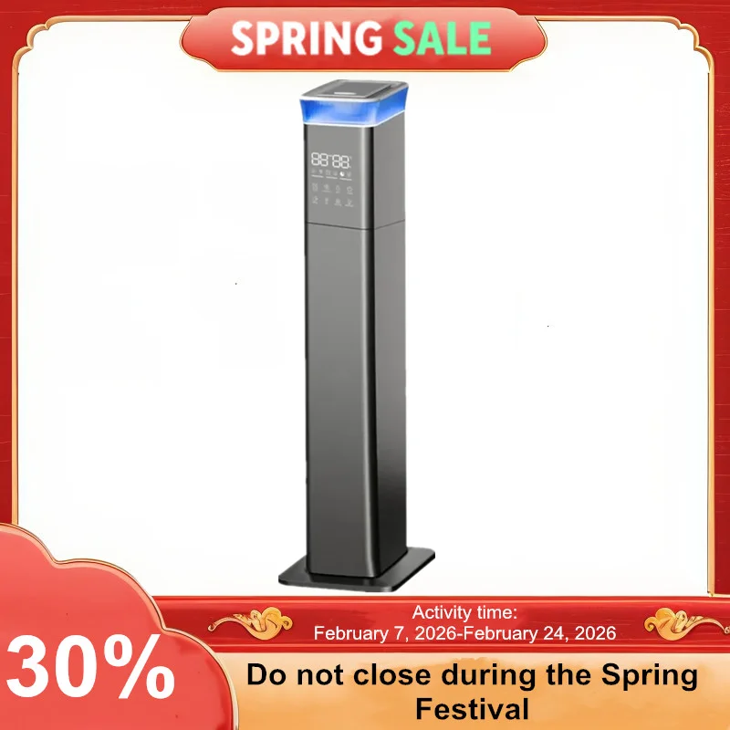 2025년형 신형 13L 스마트 가습기 (따뜻한 미스트 & 시원한 미스트 듀얼 모드, 360도 회전) °   노즐 에너지 절약, 홈 오피스용 간편한 청소