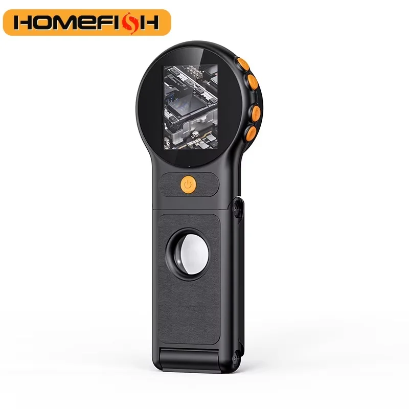 자동 초점 500X 디지털 현미경(8개의 LED 포함) 2MP 동전 비디오 현미경 전자 제품 수리를 위한 접이식 돋보기 2인치