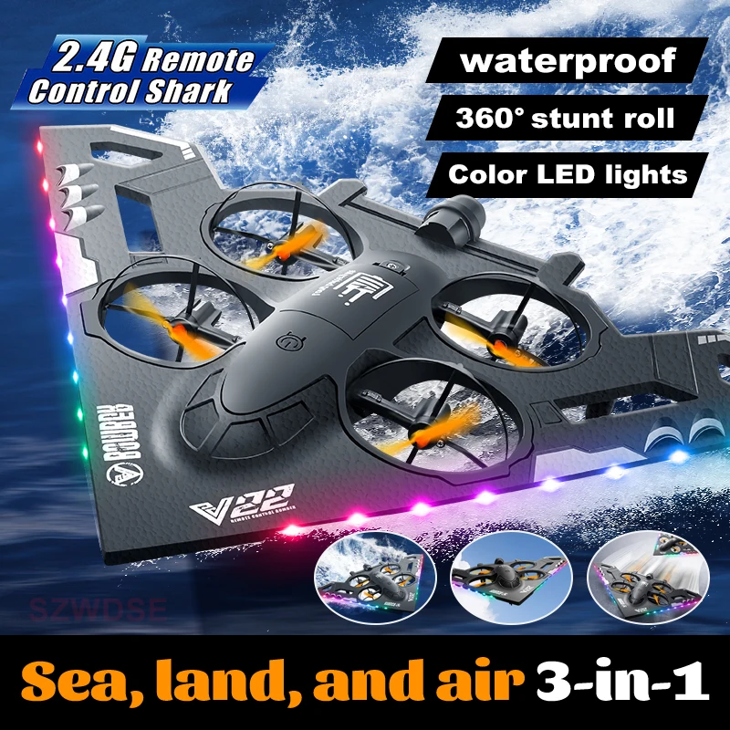 V22 3 IN 1 RC 폼 항공기 EPP 비행기 2.4G 무선 제어 글라이더 원격 제어 전투기 비행기 글라이더 비행기 폼 소년 장난감