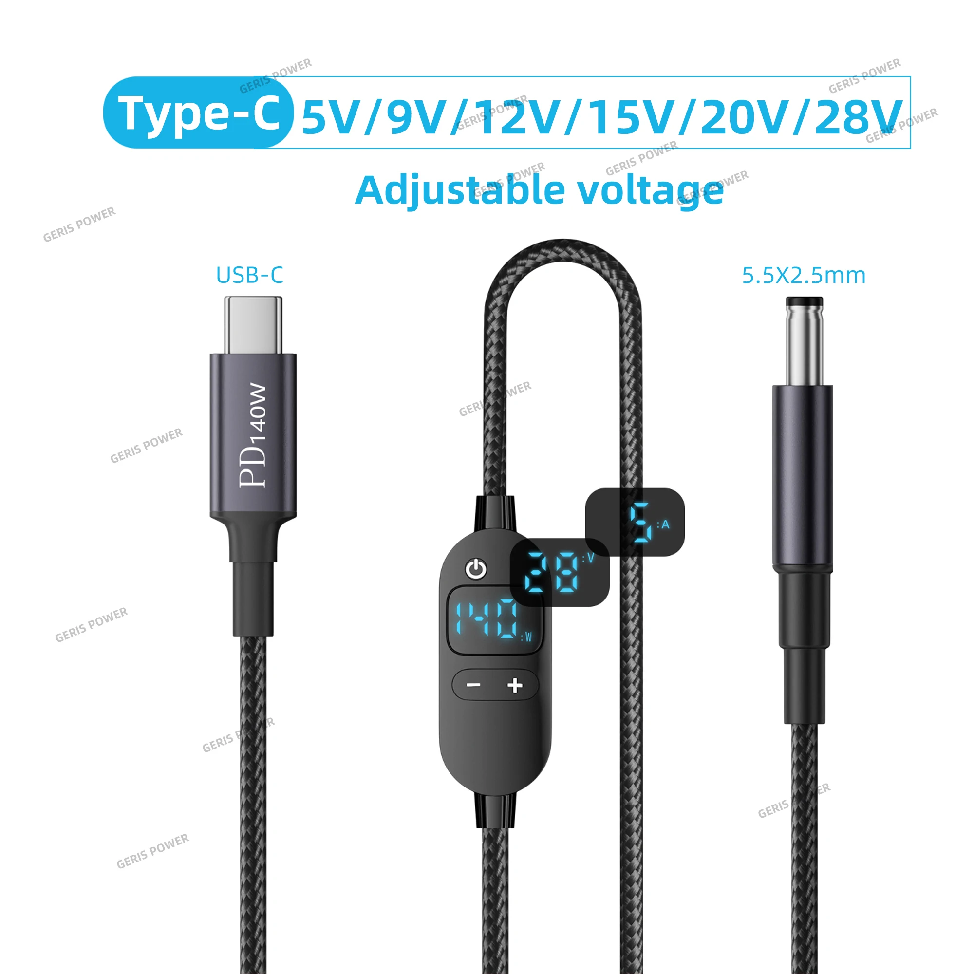 알리 USB C to DC 부스트 케이블 140W - 노트북 라우터 전압조절 충전 가성비 추천