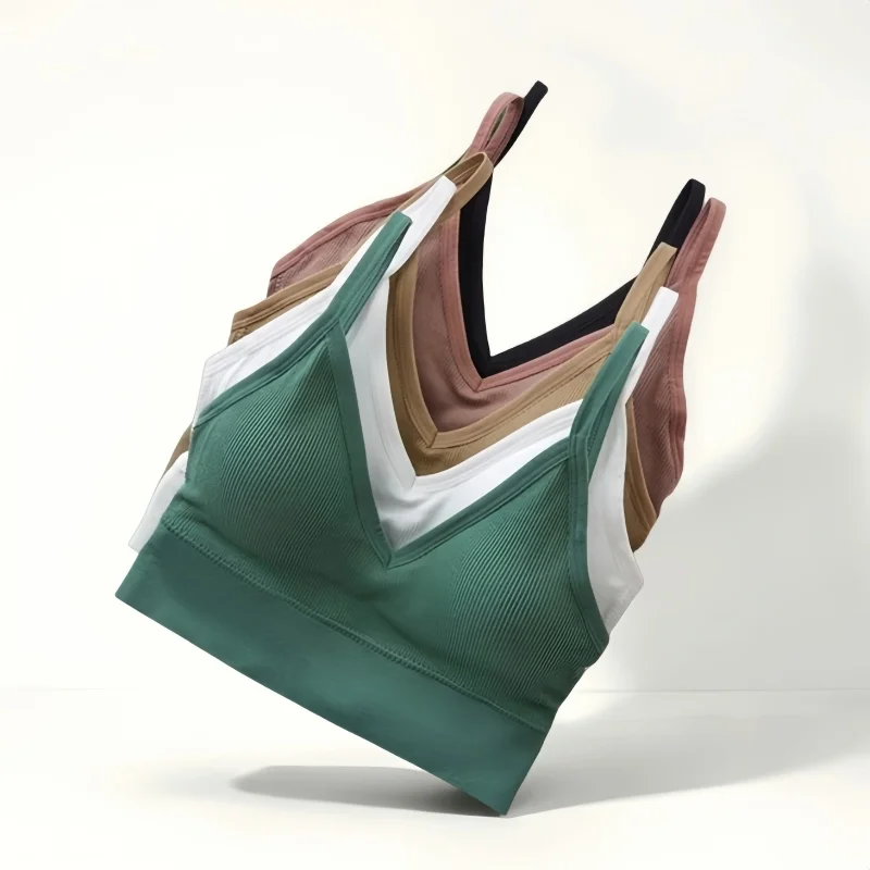 여성 섹시 크롭탑 튜브탑 패드 브라 민소매 스트리트웨어 캐미 섹시 란제리 심리스 크롭탑 스포츠 탱크탑 M-XL