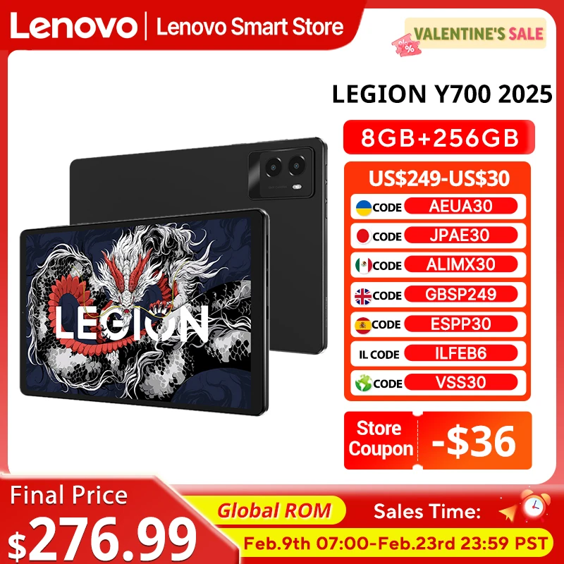 레노버 LEGION Y700 2025 태블릿 스냅드래곤 8 Gen 3 옥타 코어 8.8인치 165Hz 디스플레이 안드로이드 6550mAh