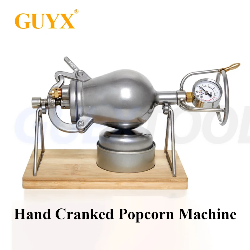 손으로 돌리는 팝콘 기계 304 스테인리스 가정용 소형 팝콘 기계 수동 고압 팝콘 기계260ml/360ml/500ml 핸드 팝콘기 304 스테인리스강 가정용 소형 팝콘기 수제 고압 옥수수 팽창기 쌀 녹두 콩 밀