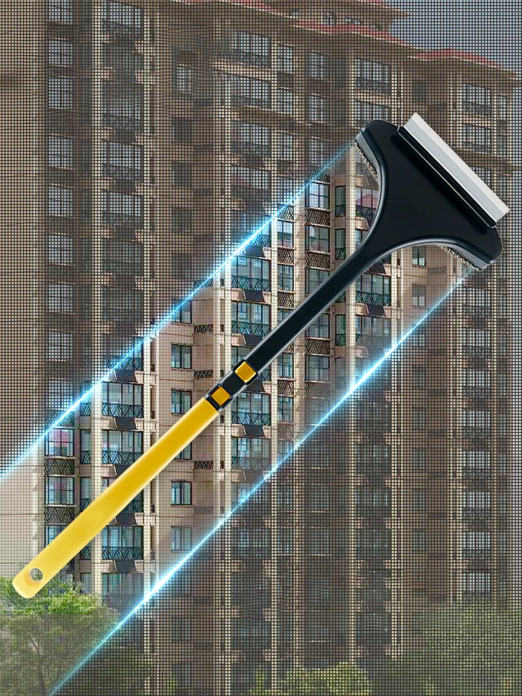 다기능 모기 방지 스크린 브러시 유리 브러시 건식 및 습식 이중 용도 가정용 청소 먼지 브러시 창 청소 도구