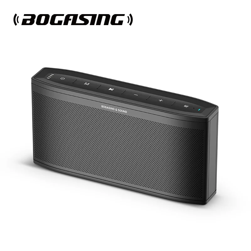 BOGASING Era S9 Pro Bluetooth 스피커, 48H 재생 시간 무선 휴대용 스피커, 2채널 스테레오 사운드, EQ, DSP, AUX, 실내용
