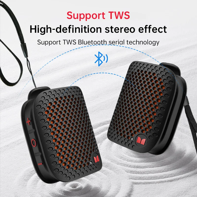 몬스터 M3 마그네틱 클립온 미니 BT V5.4 휴대용 야외 작업장 웨어러블 무선 블루투스 스피커 (베이스 알타보즈 마이크 포함)