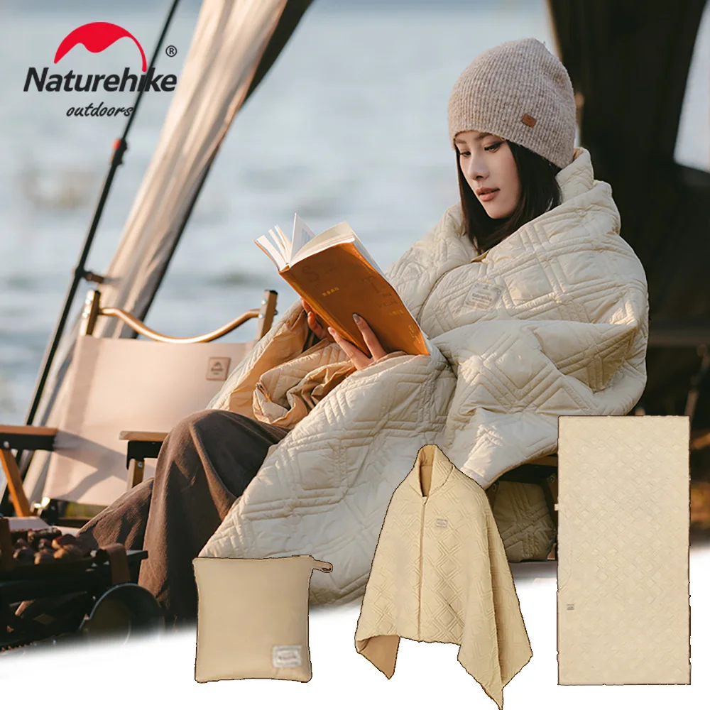 네이처하이크 전기 가열 담요, 겨울 USB 가열 담요, 캠핑 따뜻한 침낭 라이너, 야외 숄 열 침낭