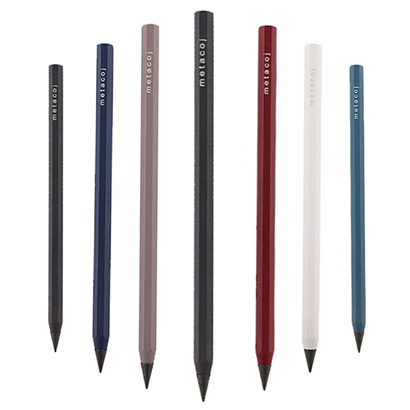 모든 금속 영원한 연필 HB 리드 코어 신기술 무제한 쓰기 영원한 그림 용품 참신 편지지