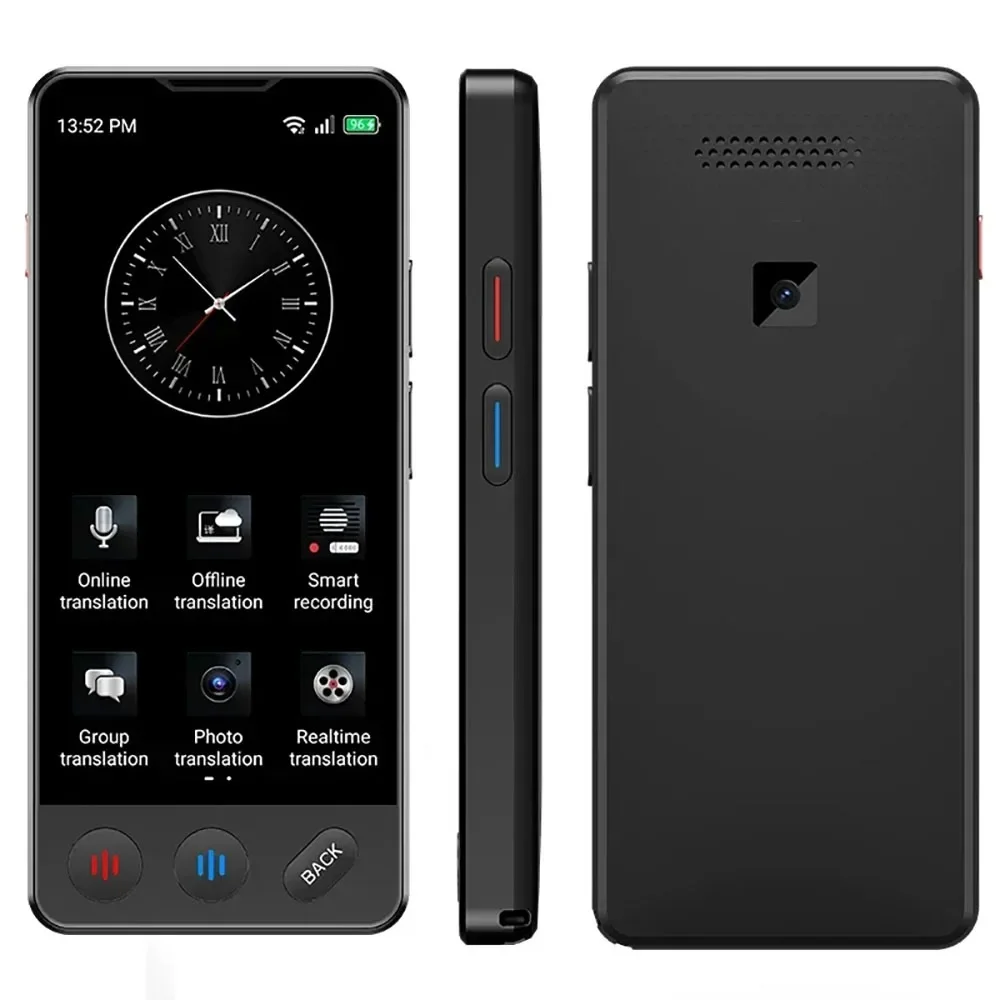 새로운 스마트 AI Deepseek 음성 정확한 ChatGPT 번역기 터치 스크린 지원 140개 언어 사진 오프라인 기록 빠른 번역