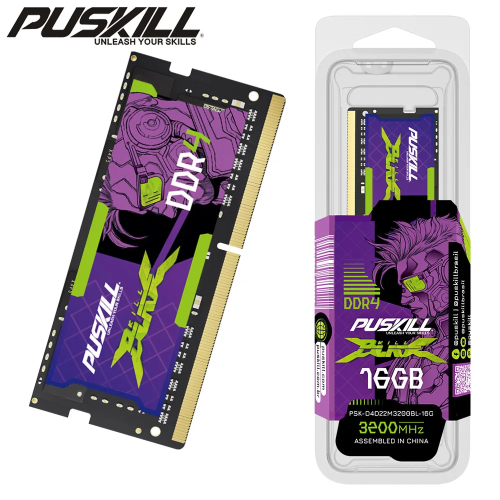 PUSKILL 고성능 노트북 메모리, 램 DDR4, 8GB, 4GB, 16GB, 2400mhz, 2133 2666mhz, Sodimm 노트북, 인기 제품