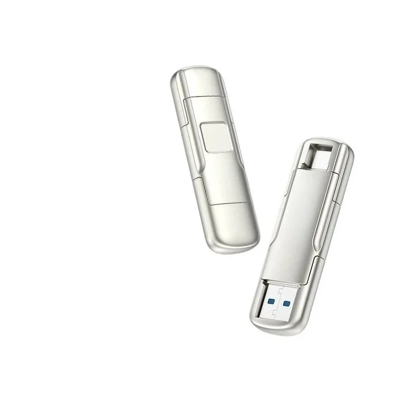 지문 잠금 1TB 솔리드 스테이트 U 디스크 암호화 USB3.2 타입-C 전송 모바일폰 컴퓨터 겸용 520MB/S