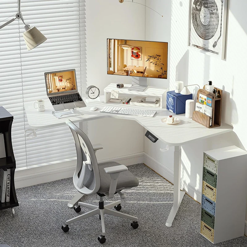 전동식 스탠딩 데스크, 높이 조절 가능한 학습용 데스크, e스포츠 스탠드업 코너 컴퓨터 책상, 홈 오피스 좌식/입식 데스크