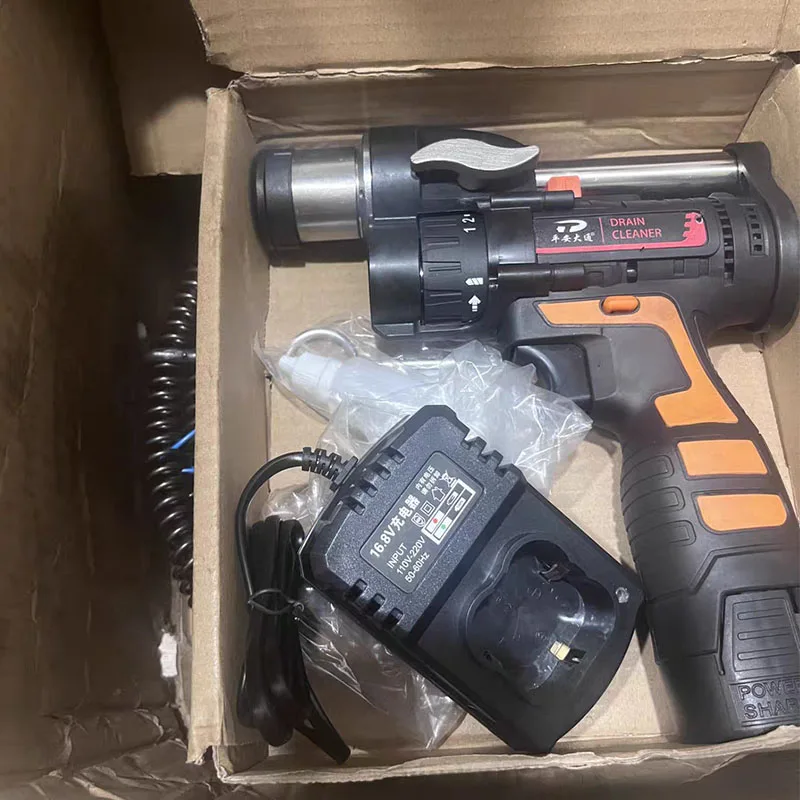 가정용 전기 스프링 타입 파이프 청소기 전기 드릴 하수구 청소기 화장실 배수구 막힘 청소 도구