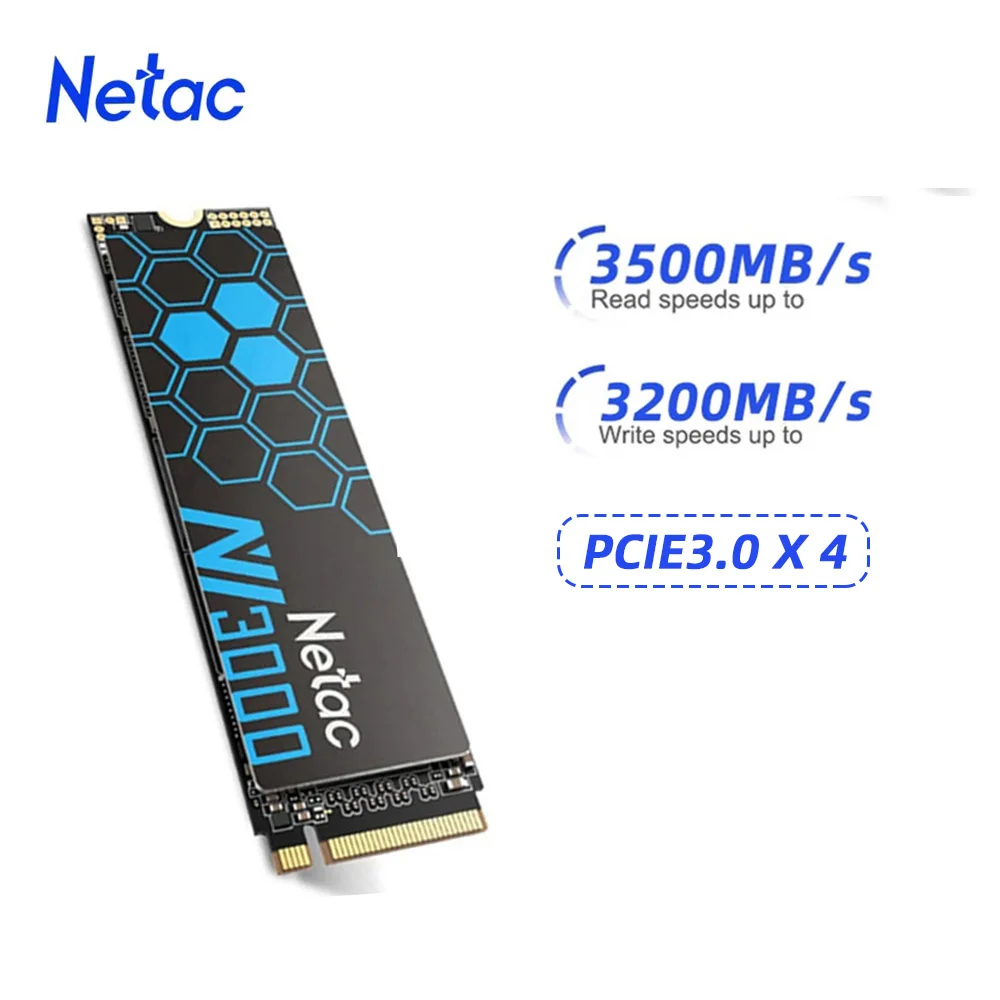 Netac 3500 메가바이트/초 SSD 1TB 2TB 250GB 500GB SSD NVMe M2 2280 PCIE3.0X4 하드 드라이브 노트북 PC용 내부 솔리드 스테이트 디스크