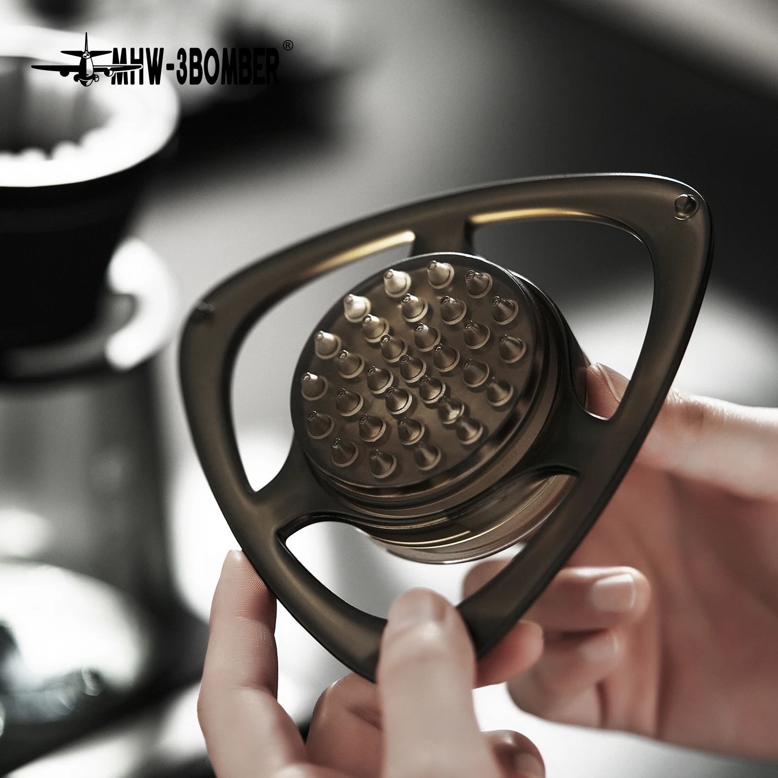 MHW-3BOMBER 레인 푸어 오버 커피 스플리터 제어 유량 커피 찌꺼기 Tritan 소재 바리스타를 위한 양조 강화