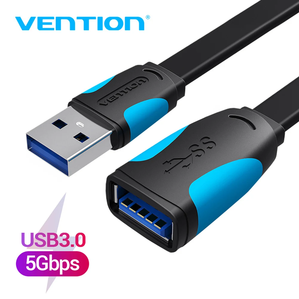 Vention USB 3.0 연장 케이블 남성-여성 연장 케이블 고속 USB 3.0 케이블 노트북 PC 용 USB 2.0 확장