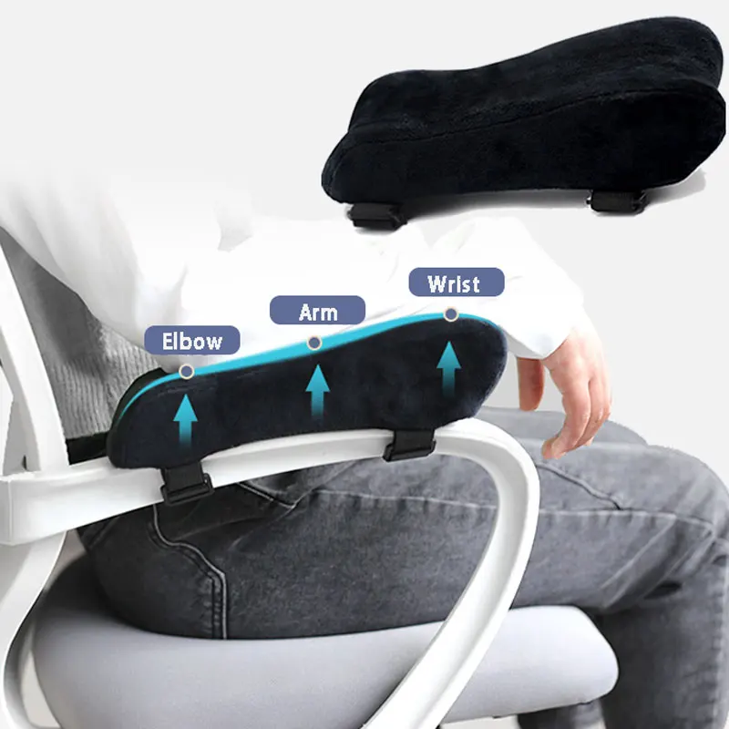 사무실 의자 팔걸이 패드 팔꿈치 베개 편안한 지원 쿠션 메모리 폼 홈 오피스 게임 의자 용 내부 코어 소파 쿠션
