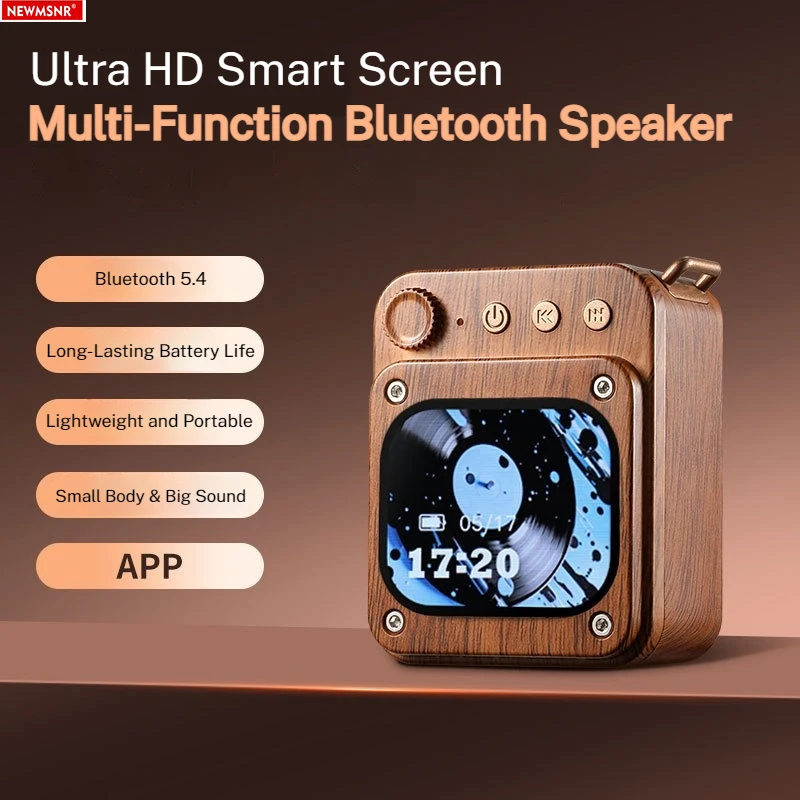 (TF 카드 포함) 터치 스크린 충격베이스 다기능 미니 휴대용 블루투스 스피커 스테레오 서라운드 무선 서브 우퍼 붐 박스