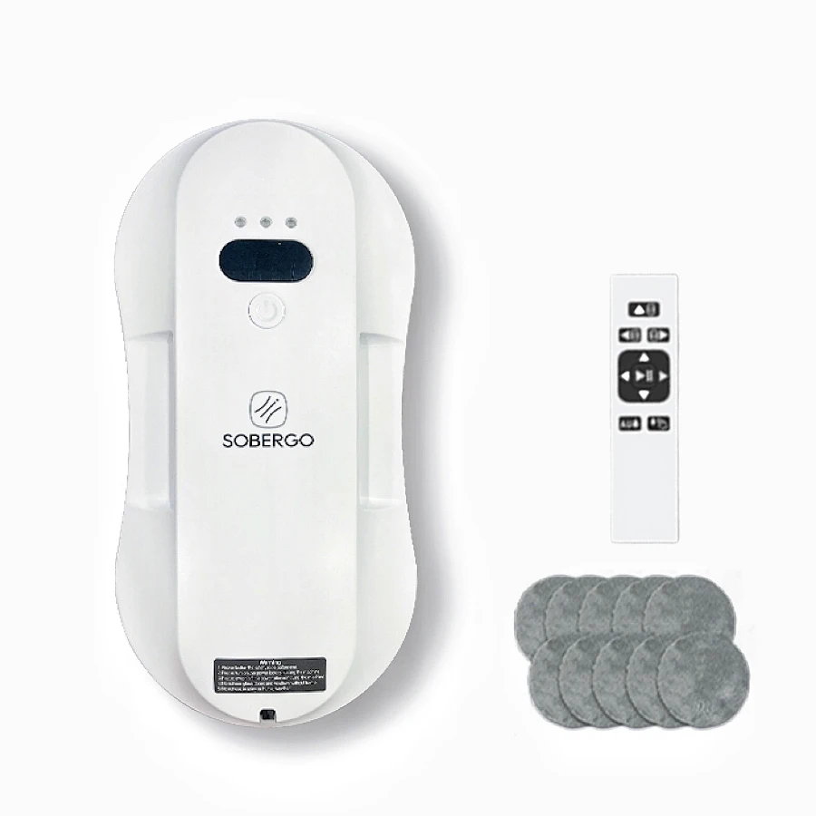 Sobergo 스마트 윈도우 로봇 청소기 3세대 6.2cm 울트라 슬림/5600PA 흡입/인터랙티브/한국형 어댑터 및 사용 설명서