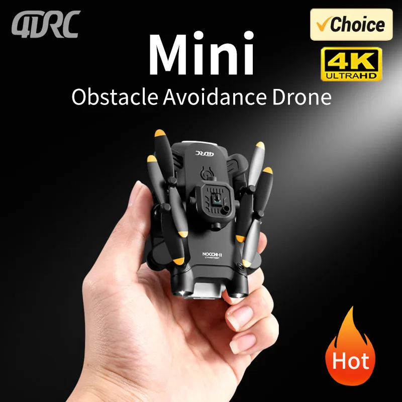 4DRC V30 미니 드론 4K HD 듀얼 카메라 WIFI FPV 드론 전문 5면 장애물 회피 드론 RC 헬리콥터 장난감 선물