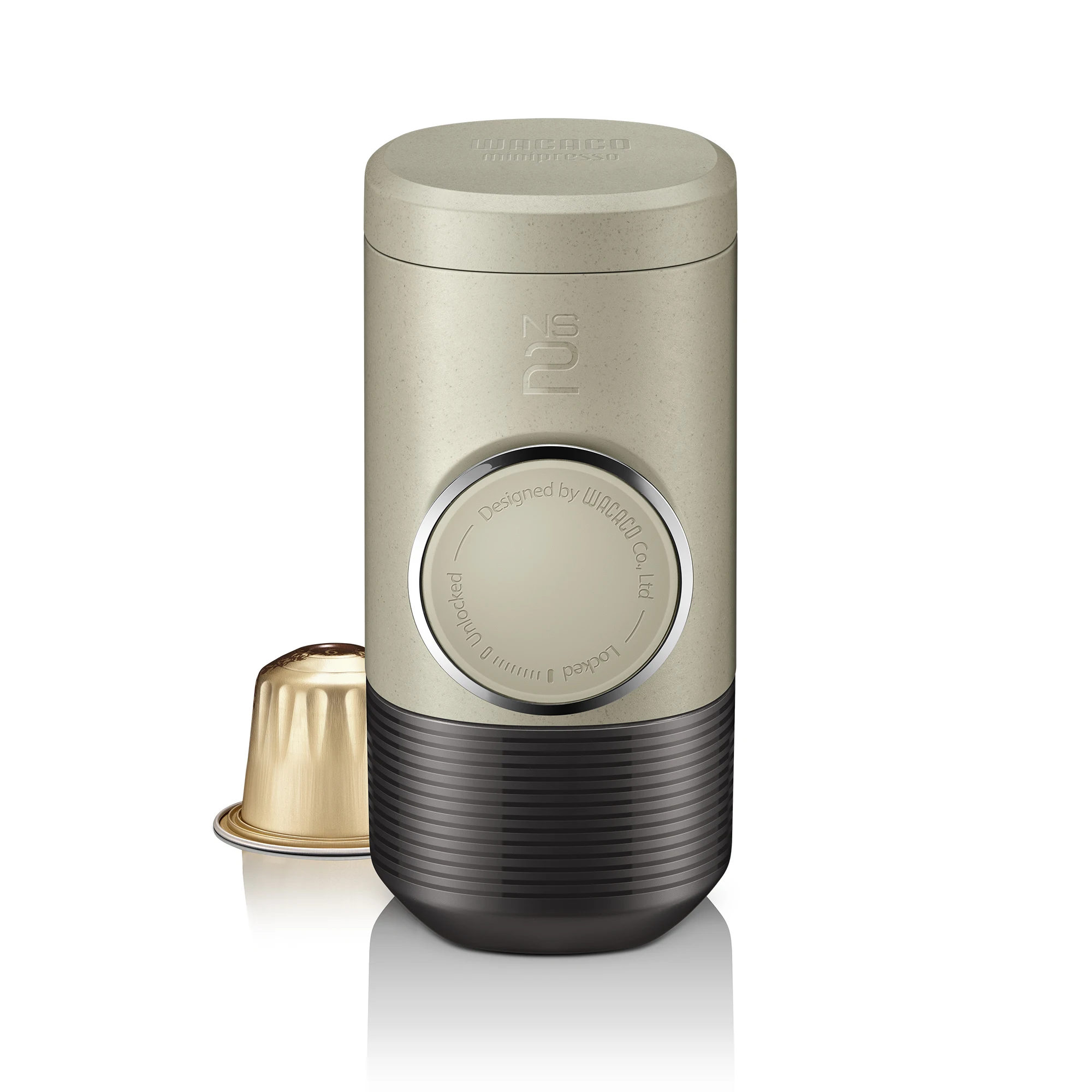 WACACO Minipresso NS2, 휴대용 에스프레소 메이커, 호환 가능한 NS 캡슐*, 수동 작동, 커피 머신, 선물