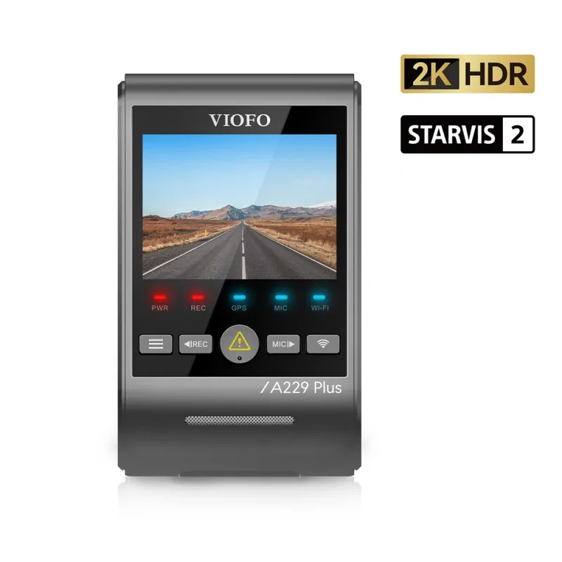 VIOFO A229 PLUS 자동차 Dvr 2K HDR 비디오 레코더 5GHZ WI-FI GPS 음성 제어 대시 카메라, SONY STARVIS 2 센서 야간 투시경
