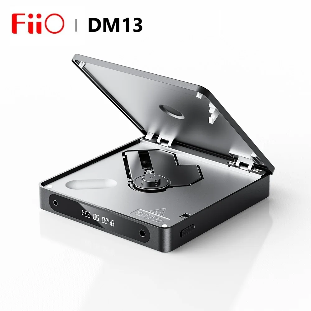FiiO DM13 다기능 휴대용 스테레오 CD 플레이어, 오래 지속되는 배터리, USB 리핑 지원, 광학, 동축, 3.5mm, 4.4mm