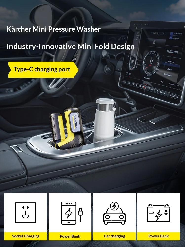 무선 세차기 khb-air 대용량 고압 효율적인 세척 휴대용 빠른 충전 다단계