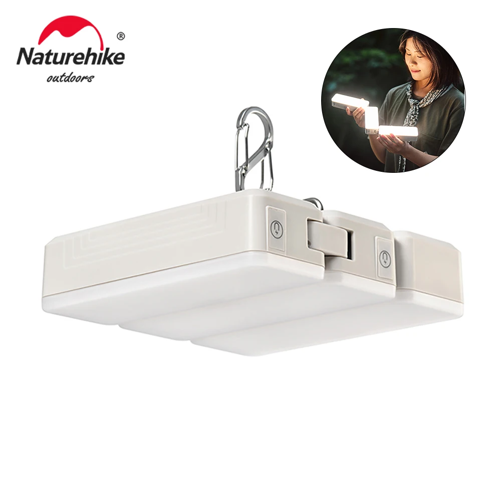 네이처하이크 캠핑 텐트 조명, LED 충전식 휴대용 토치 작업 램프, 유지 보수 조명, 야외 C 타입 접이식 조명