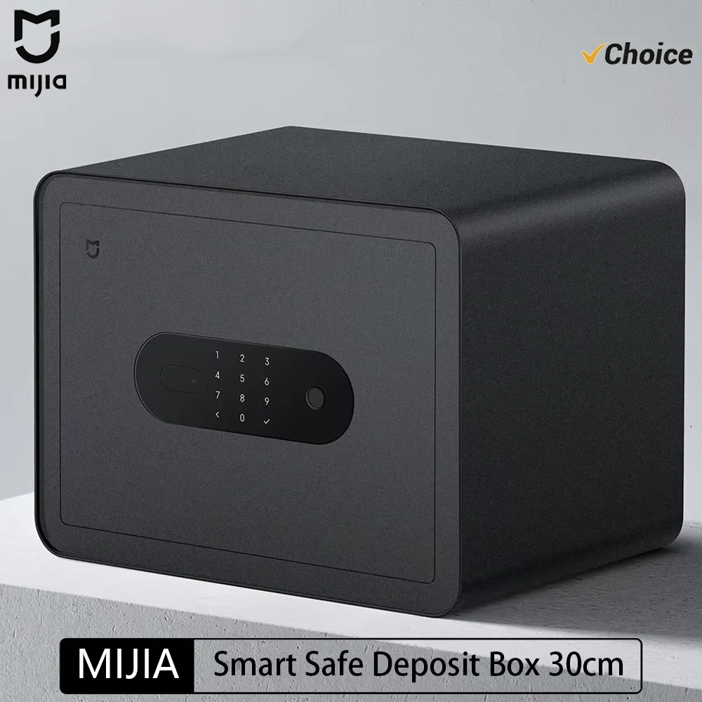 새로운 MIJIA 스마트 금고 지문 잠금 해제는 Mijia 앱과 함께 작동합니다. 65Mn 안티 드릴링 강판 진동 경고