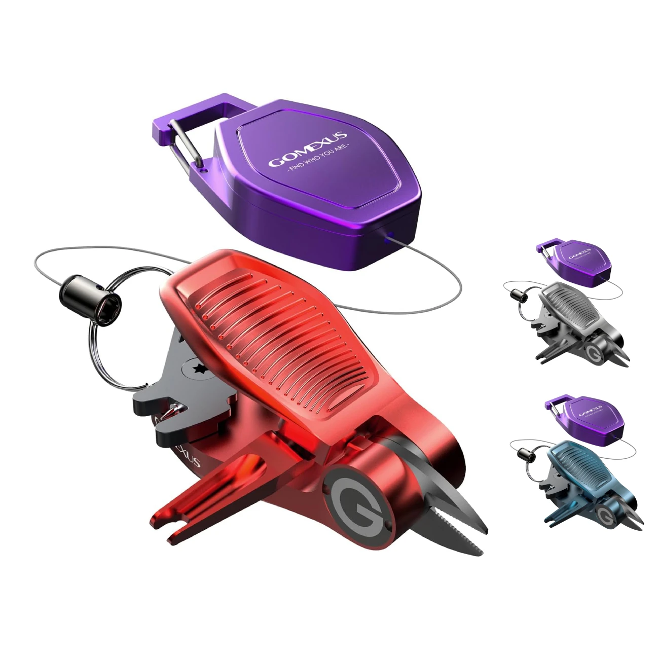 GOMEXUS 상어 바이트 낚싯줄 커터, 견인기 포함, 플라이 낚시 니퍼