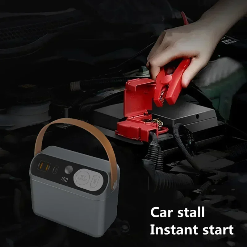 최고 인기 상품 최초 150W 휴대용 파워스테이션 60000mAh 222Wh 점프 스타터 캠핑 파워 뱅크 PD 60W 충전기 차량용 부스터